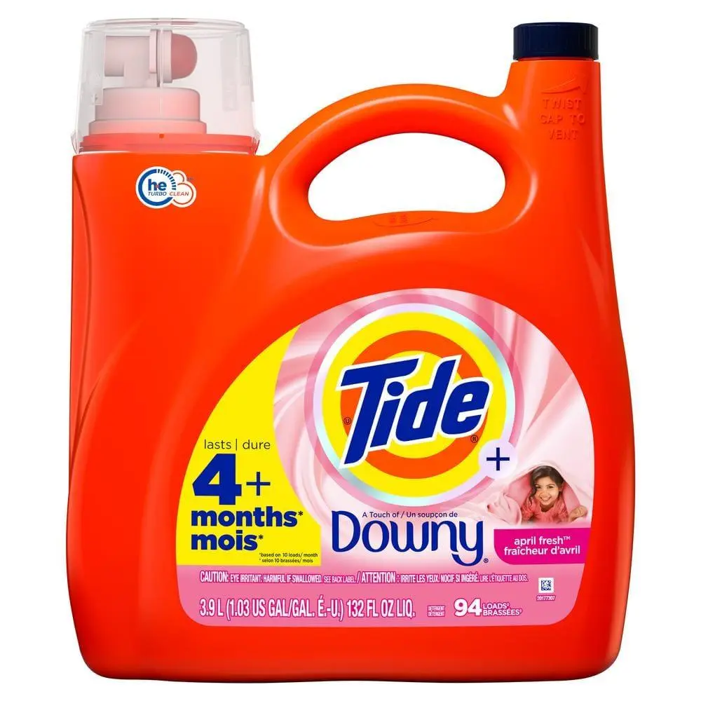 132 fl.oz. HE  April Fresh Scent Liquid Laundry Detergent 94-Loads