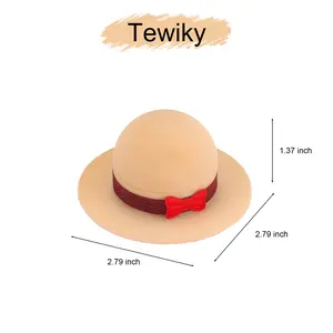 Tewiky Western Cowboy & Princess Hat Jewelry Box – Cute Gift Case for Rings, Necklaces & Earrings For Women Girls Christmas Birthday Gift