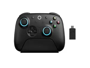 8BitDo Ultimate 2 Bluetooth Wireless Gaming Controller with Hall Effect Triggers, TMR Joysticks, Integrated Charging Dock - Black - 81HE02