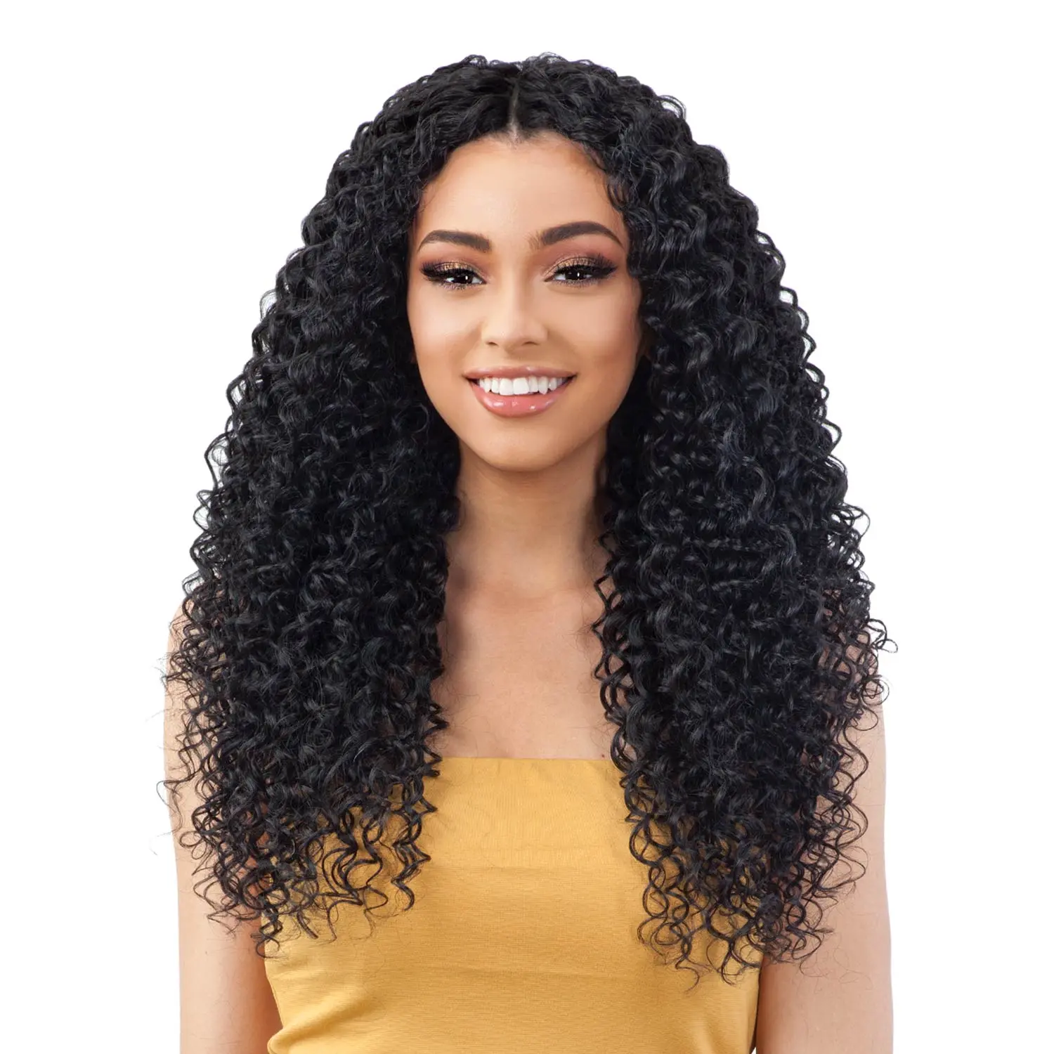 Milky Way Organique Mastermix Weave, 24-Inch Water Curl Synthetic Hair Extensions for Bouncy, Effortless and Voluminous Beautiful Hair, Wigs, Clip Hair Extensions