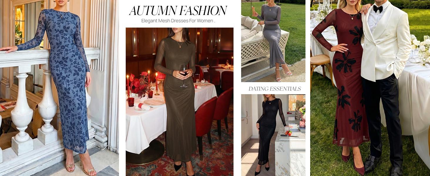 ZESICA Womens Fall Long Sleeve Wedding Guest Maxi Dresses | Slim Fit Bodycon, Soft Lightweight Mesh Fabric, Lined, 2026 Elegant Trendy Floral, Sexy Formal, Cocktail Party Vacation Dress ZESICA Womens Fall Long Sleeve Wedding Guest Maxi Dresses | Slim Fit Bodycon, Soft Lightweight Mesh Fabric, Lined, 2026 Elegant Trendy Floral, Sexy Formal, Cocktail Party Vacation Dress