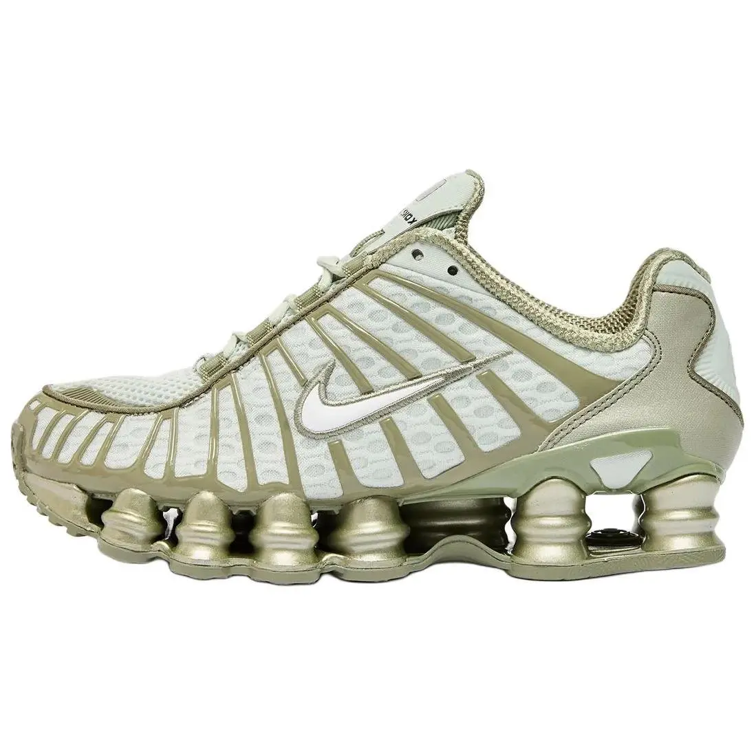Nike Women's Shox TL 'Light Army' Running Shoe, Lightweight Women's Sports Sneaker, Sports Shoes, Footwear, Runner, Trainer, Athletic, Responsive