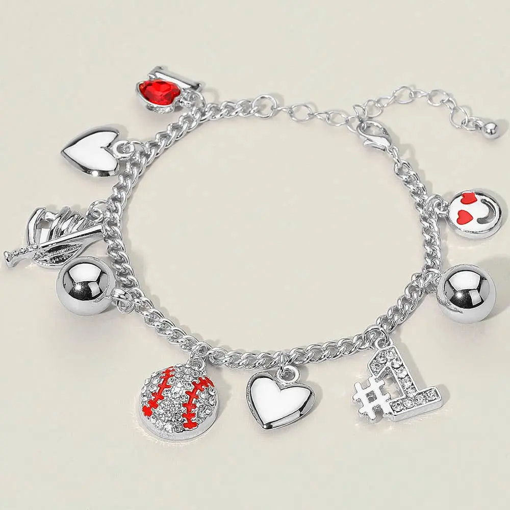 Bases Loaded Charm Bracelet