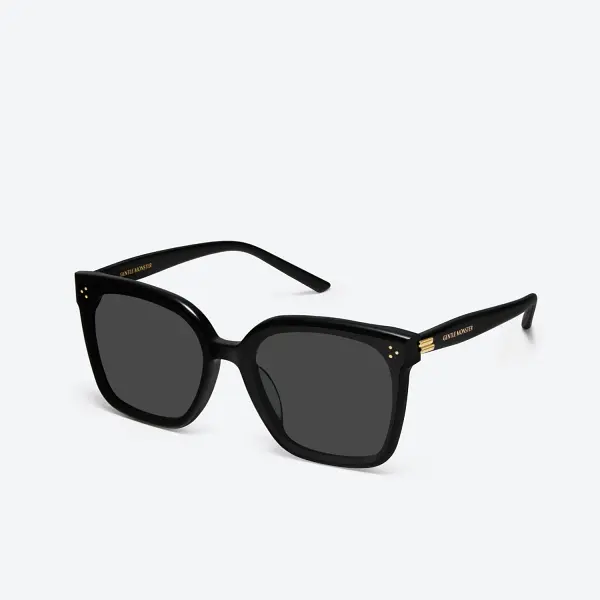 GENTLE MONSTER New Her 01 Black Frame Black Lenses Square Shape