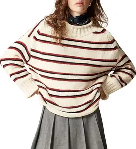 Songling Women's Oversized High-Neck Sweater Long-Sleeve  Knit Sweater Comfortable Fall/Winter Style Relaxed Fit Casual Roll-Neck Sweater Fashion Knitwear Womenswear Tops