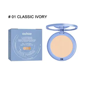 OUHOE Setting Powder Compact – Flawless & Long-Lasting, Natural & Breathable – Perfect for Touch-Ups & All-Day Wear