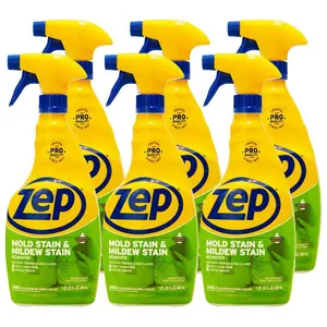 ZEP 32 oz. Mold Stain and Mildew Stain Remover, Bleach-Based Ready-to-Use Formula, Quickly Cleans & Whitens Grout, Tile, Tubs & Showers, for Acrylic, Fiberglass & Porcelain, Not for Natural Stone or Metal.