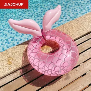 Mermaid Swim Ring, Cute Swimming Pool Float, Comfortable Water Buoyancy Aid, Perfect for Kids & Adults, Fun Beach Accessory