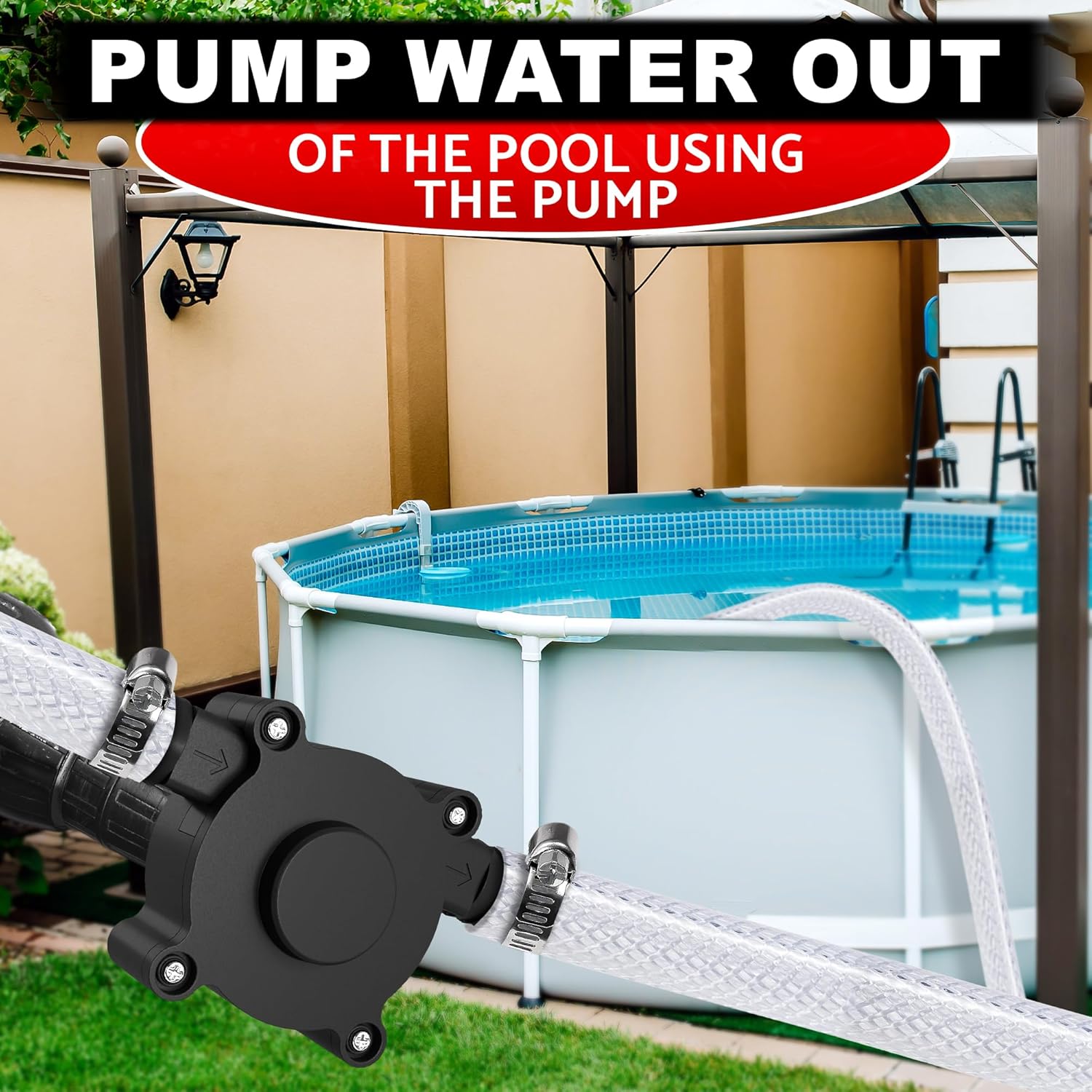 Electric Drill Pump for Water Gasoline Oil Diesels Fluid Transfer Pump Mini Hand Self-Priming Quick Pumping Speed