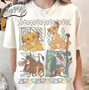Comfort Colors Retro 90s Lion King Shirt, Vintage Hakuna Matata Tee, Family Matching Lion King