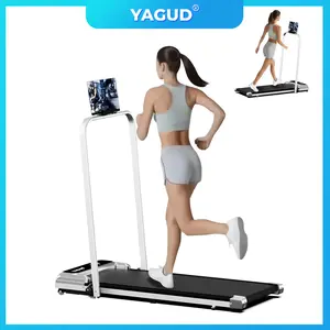 YAGUD Foldable Electric Treadmill for Home Office – 265lbs Weight Capacity Quiet Motor, Wide Belt & Smooth Mobility Wheels