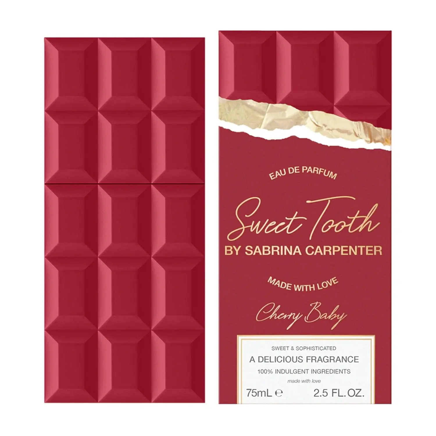 Sabrina Carpenter Sweet Tooth Cherry Baby Eau de Parfum 75ml for Women - Indulgent Aroma of Cherries & Chocolate