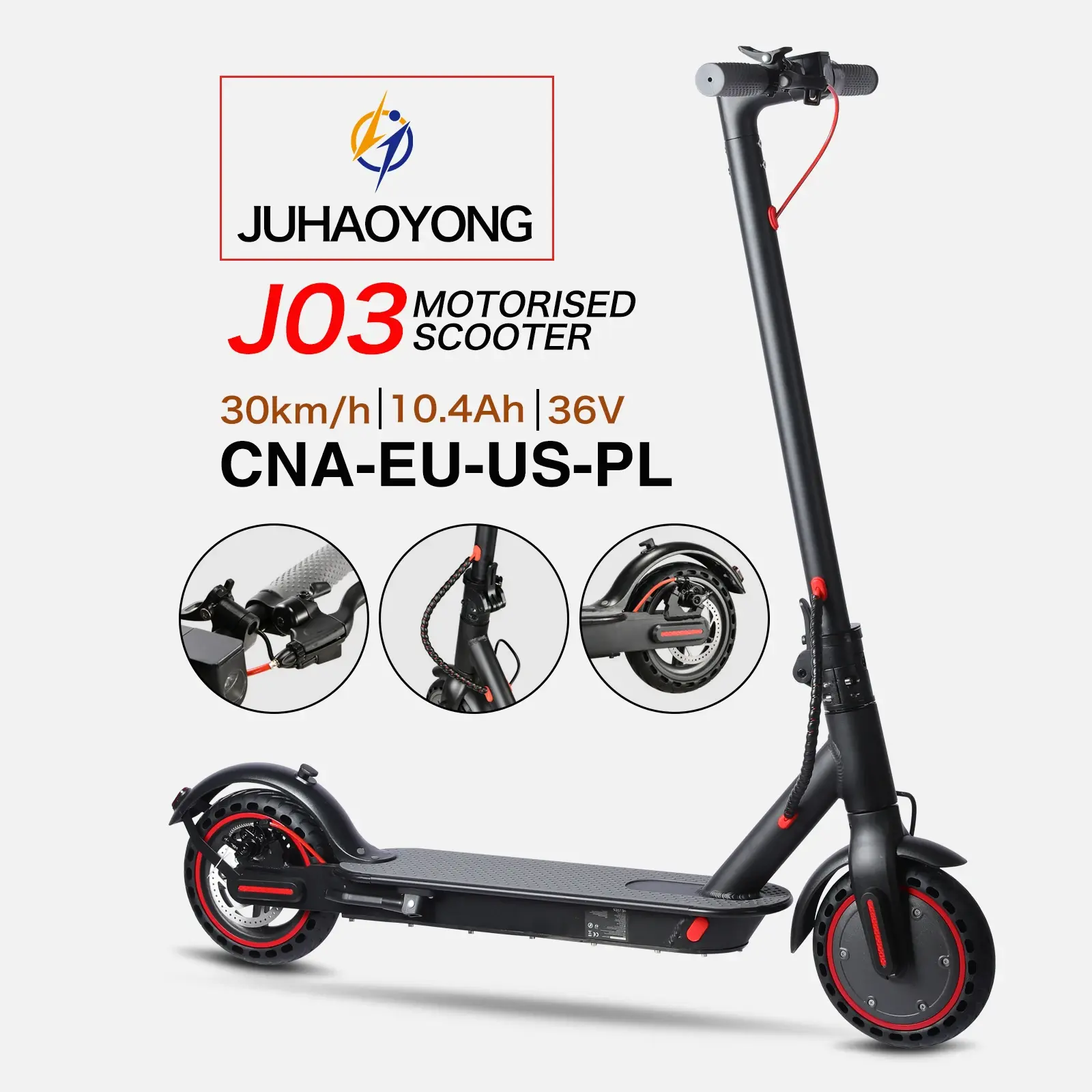 Popular 350W Adult Electric Scooter – Hot-Selling Two-Wheeled Model with 36V Lithium Battery
