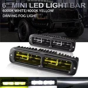 1pcs 6D Projector LED Light Bar Car 25w Led Work Light, Cutoff Beam Offroad Motorcycle Suv, Waterproof Fog Driving Lamp, High-Performance Lighting Solution, Off Road Lights