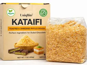 Crispy Kataifi Shredded Fillo Dough, 7 oz (200g) Ready-to-Use Dessert Snack Pastry for Dubai Chocolate