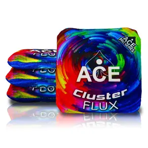 Cluster Flux Rainbow Cornhole Bags | ACE Pro Stamped, Set of 4