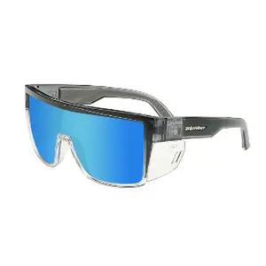 Bomber - Buzz Z87+ Polarized Two Tone / Ice Blue Mirror Sunglasses