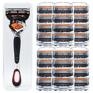 2026 New 48-Piece Men's/Women Razor Blade Replacement Set, Ultra Sharp Stainless Steel 6-Layer Blades Refill for Smooth Shaving Face Head Body