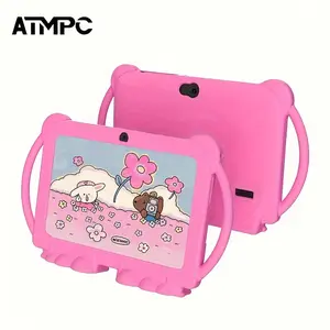 7 Inch Kids Tablet PC, Touchscreen Tablet, Quad Core Android 14.0, 2GB RAM 32GB ROM, Dual Camera 2mp+2mp, Wi-Fi 6, Bluetooth-compatible, Shockproof Case, Parental Control