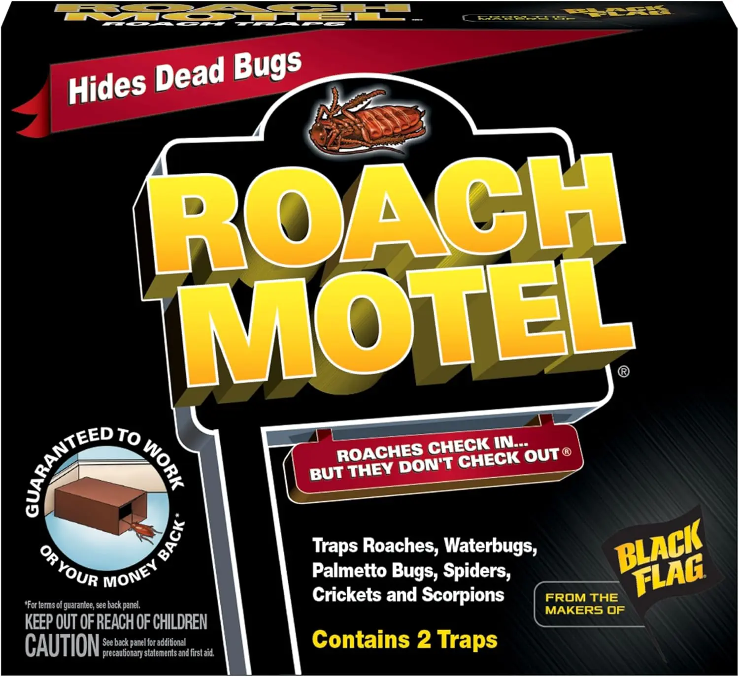 Roach Motel Traps, 2-Count, 1-Pack
