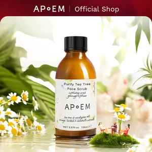 [Daily] APoEM Purify Tea Tree Face Scrub: Mineral Cleanser · Gentle Soothing | Gentle cleansing Acid-free Rejuvenating Blackheads Vegan - 150ml