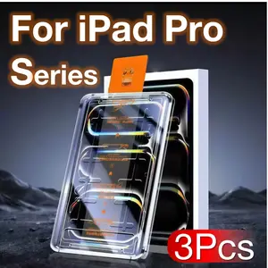 3-Pack Apple iPad Pro Series Screen Protector Film, 9h Hardness, Auto-Positioning Bubble-Free Design, Durable Scratch Resistant Protection