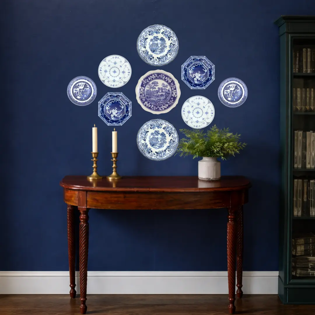 The Diamond: Custom 9 Plate Wall