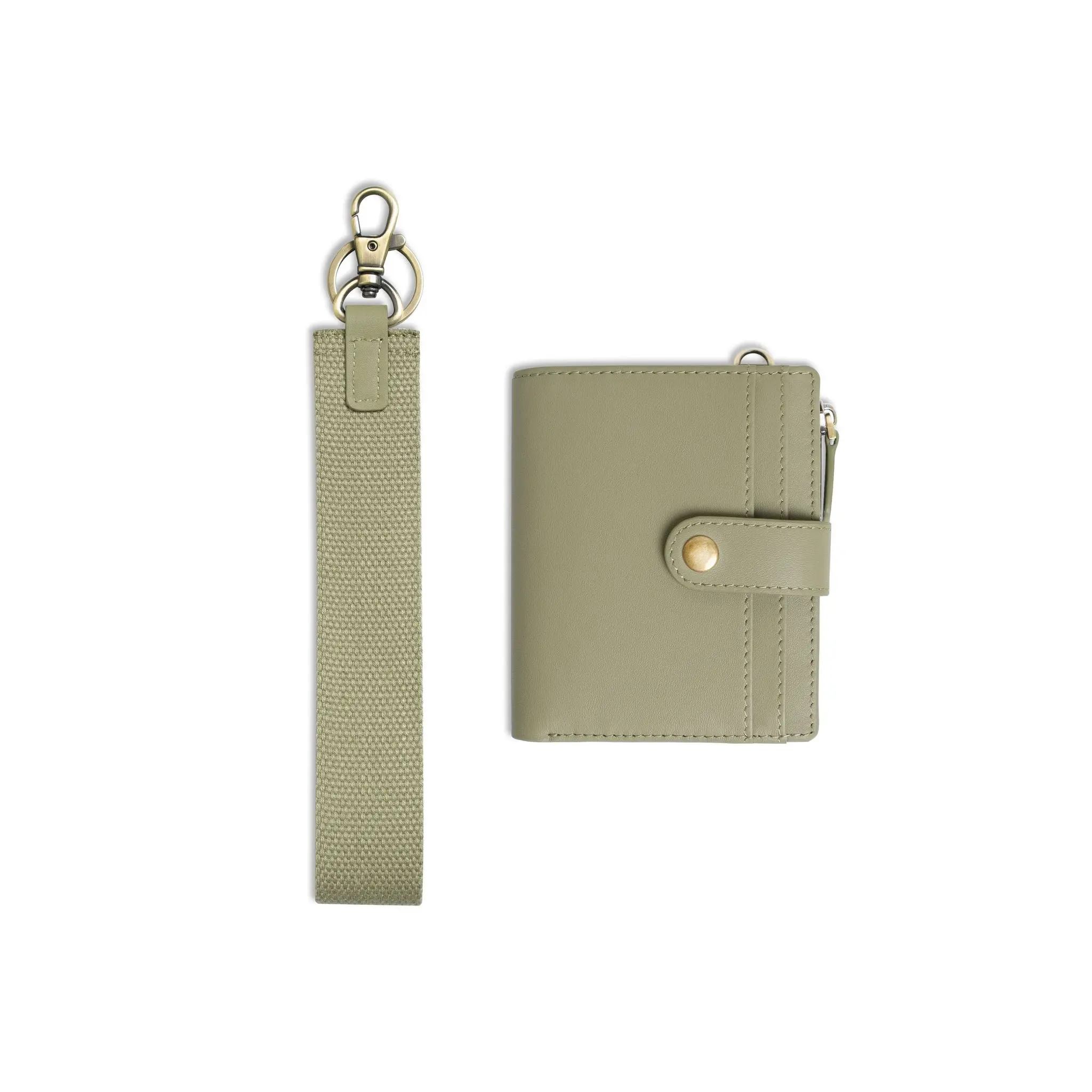 The Lo - Leather Wallet with Key Ring and Tether coin pouch