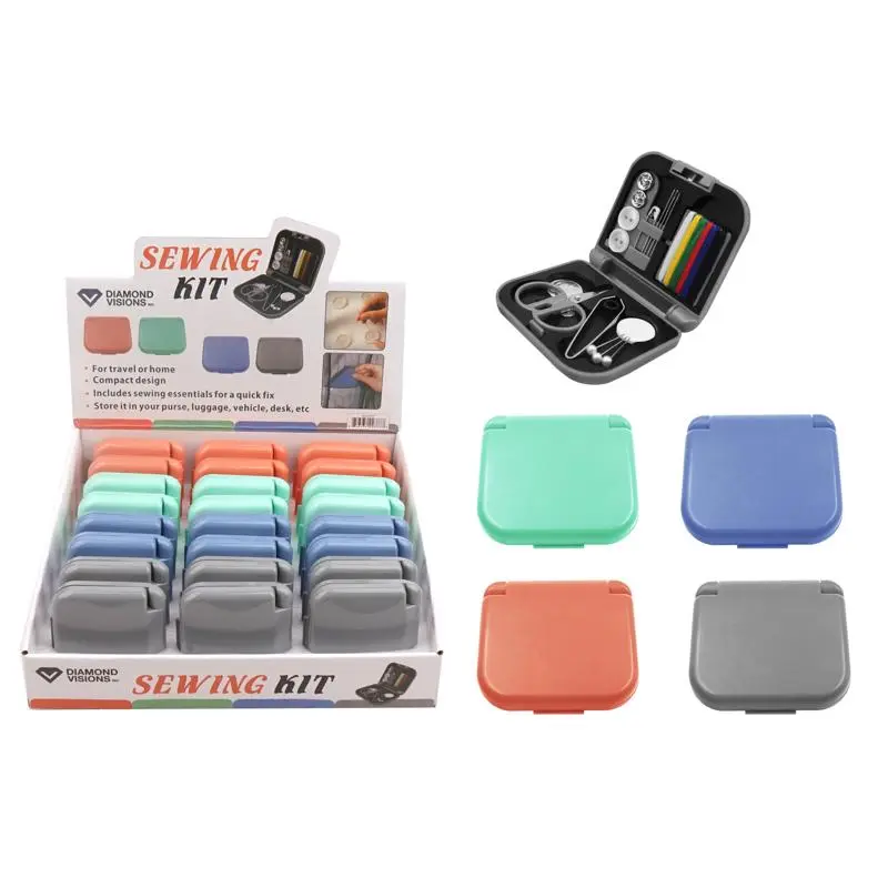 Diamond Visions 9104129 Travel Sewing Kit, Assorted - Pack of 24