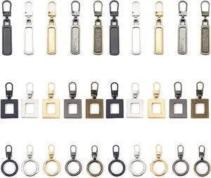30 count Zipper Pull Replacement,3 Styles Zipper Pullers Detachable Zip Pull Tab Repair Metal Zippers Handle,Decorative Zippers Pulls,Zipper  Handle Mend Repair Kit for Jacket Purse Backpack Handbags