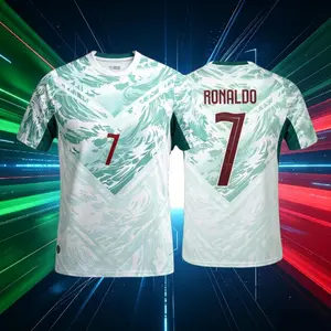 2026 Portugal Home And Away 7# Cristiano Ronaldo Short And Long Sleeve Soccer Jerseys Fans Version Breathable