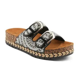 Patrizia by Spring Step Platform Slide Sandals- Pearline