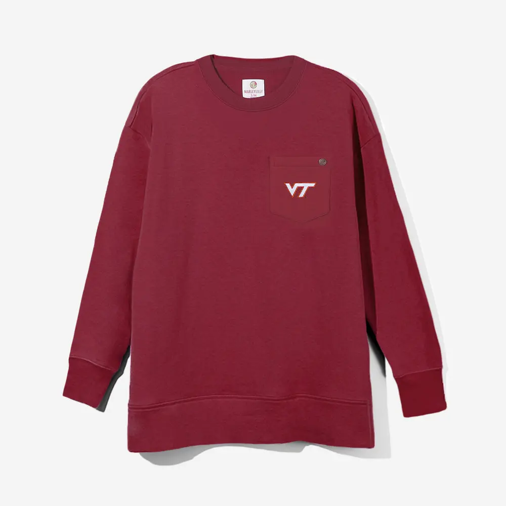 Virginia Tech Hokies Crewneck Sweatshirt | Crimson
