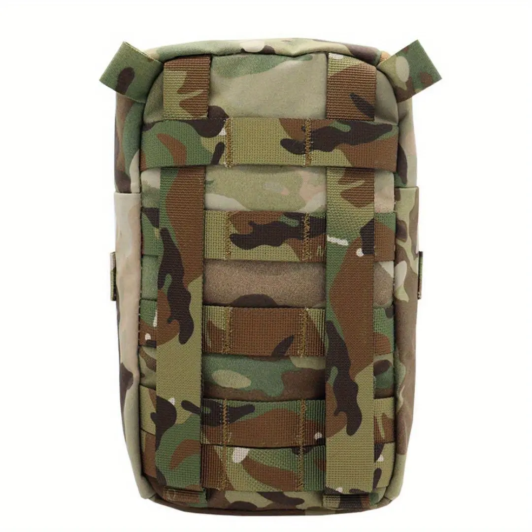 2024Tactical MOLLE-Compatible High Quality EDC Tool Organizer Pouch with Adjustable Side Straps & Buckles - Durable Camouflage Hunting & Fishing Gear Bag for Outdoor Activities2025
