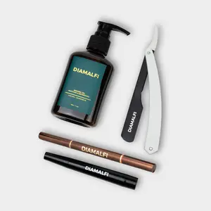 Beard Kit – Straight Razor, Premium Shave Gel & Beard Pencil Filler