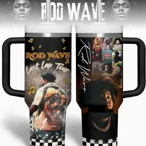 R0d Wave Music Custom Cup 40 oz Tumbler With Handle