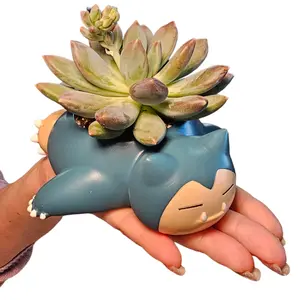 Snorlax Planter Pot - Pocket Planters 2.5'' Tall Mini Plant Pot - Great Gift For Anime Fans