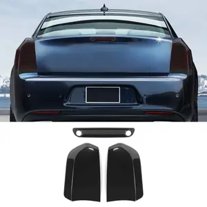 Smoked Black Tail Light /Brake High Light Lamp Cover Trim for Chrysler 300C 2015+ Vehicle auto accessory