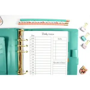 A5 Planner Hourly Planner, Filofax A5 Planner Inserts, Carpe Diem A5 Inserts, Pre-punched A5 Planner Daily Planner