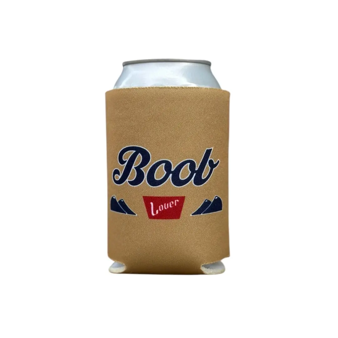 Parody of Coors Banquet “B00B LOVER” Funny Beer Koozie – 12oz Can Cooler – Foam Sleeve for Beach, Boat, Lake, Pool Parties, BBQs, Gag Gift Drinkware