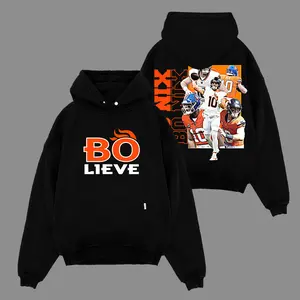Bo Nix 'Bolive' For Broncos Country Premium Cotton Hoodie Sweatshirt T-Shirt (Made In US), Broncos Football Fans Shirt, Game Day Outfits, Gift For Football Fans, Football Graphic Tee Hoodie