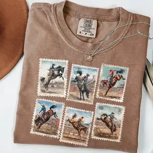 Comfort Colors Rodeo Tshirt, Bucking Horse Western Cowboy Shirt, Vintage Rodeo Stamp Tee,Country Cowgirl Outfit, Rustic Western Gift