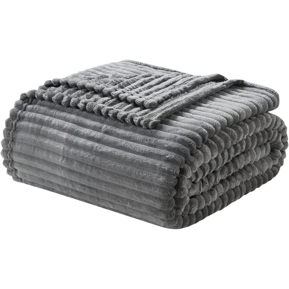 King Size – Blankets King Size, Warm King, Lightweight King Size Blankets for, Cut Plush King Size, Grey King Size Fuzzy 108 x 90 Inches