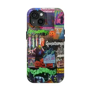 Horror Goosebumps 2-Layer Shockproof Polycarbonate Smartphone Case & Cover, Durable Scary Movie Halloween Shell, Protective Accessory for iPhone 17 ProMax/16/15/14/13/12/11 Plus & Handheld Devices, Ideal Gift for Fans, Accessories, Protection