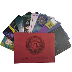 Scorpio Zodiac Oracle Card Buffet Reading — Personalized 10-Card Spread, 10 Intuitively Drawn Oracle Cards with Meanings on Them