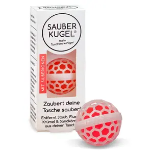 Sauberkugel - The Clean Ball - Keep your Bags Clean - Sticky Inside Ball Picks up Dust, Dirt and Crumbs in your Purse, Bag, Or Backpack