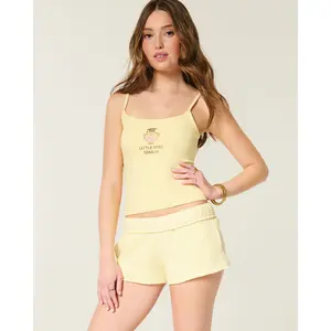 Hollister Dot Interior Fleece Mini Shorts