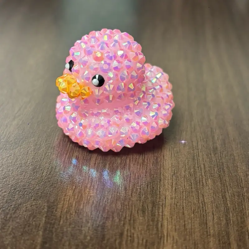 Rhinestone-Embellished Peak Rubber Duck Rhinestone-Embellished Peak Rubber Duck