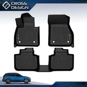 CROSSDESIGN TPE Floor Mats - All-Weather Floor Liners Replacement for 2016-2022 BMW X1 F48 Car Mat, Mat Floor Mats