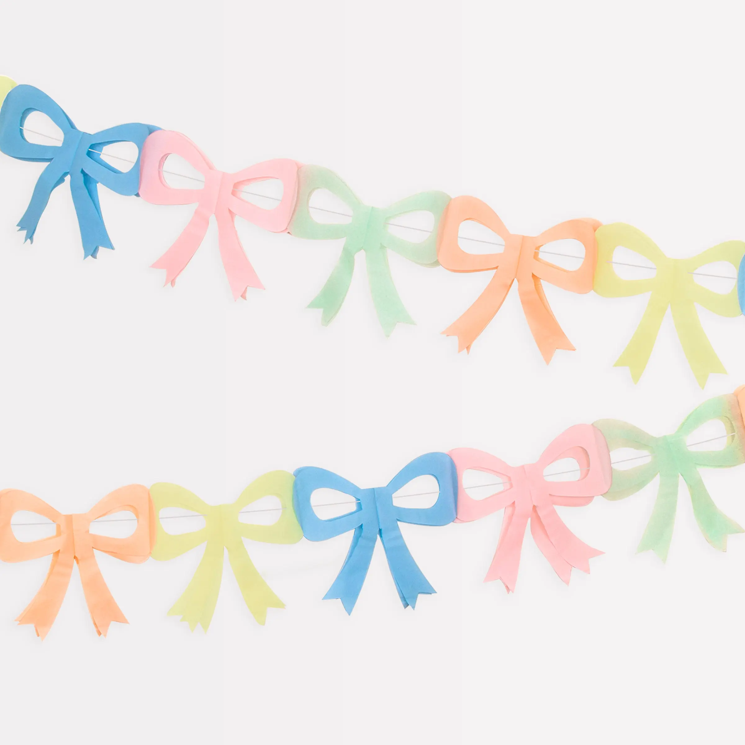 Tissue Paper Bow Garland Set